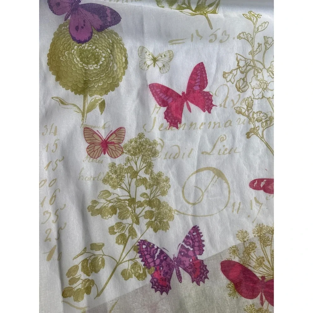 Butterfly Botanical‎ Grommet Curtains 54x62 Multicolor Cottagecore Whimsigoth